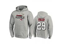 Men Kansas City Chiefs Kendall Fuller Heather Gray Super Bowl LIV Champions Trophy Collection Locker Room Pullover Hoodie