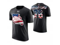 Men Kansas City Chiefs Laurent Duvernay-Tardif #76 Stars and Stripes 2018 Independence Day American Flag T-Shirt