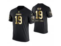 Men Kansas City Chiefs Marcus Kemp #19 Metall Dark Golden Special Limited Edition With Message T-Shirt