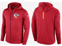 Men Kansas City Chiefs Nike Legend Staff Practice Performance Pullover Hoodie - Red