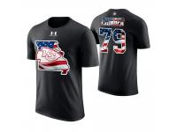 Men Kansas City Chiefs Parker Ehinger #79 Stars and Stripes 2018 Independence Day American Flag T-Shirt