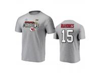 Men Kansas City Chiefs Patrick Mahomes Heather Gray Super Bowl LIV Champions Trophy Collection Locker Room T-Shirt