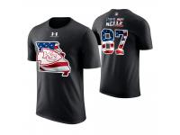 Men Kansas City Chiefs Travis Kelce #87 Stars and Stripes 2018 Independence Day American Flag T-Shirt