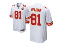 Men Kelvin Benjamin #81 Kansas City Chiefs White Game Jersey