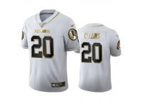 Men Landon Collins Redskins White 100th Season Golden Edition Jersey