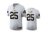 Men LeSean McCoy Chiefs White 100th Season Golden Edition Jersey
