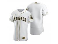 Men Los Angeles Angels Nike White Golden Edition Jersey