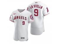 Men Los Angeles Angels Tommy La Stella Nike White 2020 Jersey