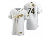 Men Los Angeles Dodgers Kenley Jansen Nike White Golden Edition Jersey