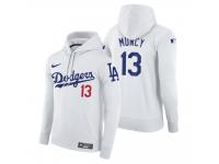 Men Los Angeles Dodgers Max Muncy Nike White Home Hoodie