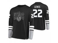 Men Los Angeles Kings Trevor Lewis #22 Tri-Blend Black-Gray Jersey