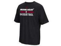 Men Miami Heat adidas Noches Ene-Be-A Practicewear Performance T-Shirt - Black