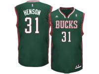 Men Milwaukee Bucks John Henson adidas Green Replica Jersey