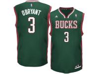 Men Milwaukee Bucks Johnny O'Bryant adidas Green Replica Jersey