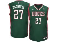 Men Milwaukee Bucks Zaza Pachulia adidas Green Replica Jersey
