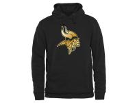 Men Minnesota Vikings Pro Line Black Gold Collection Pullover Hoodie