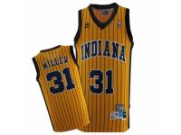 Men Mitchell and Ness Indiana Pacers #31 Reggie Miller Swingman Gold Throwback NBA Jersey