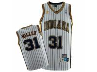 Men Mitchell and Ness Indiana Pacers #31 Reggie Miller Swingman White Throwback NBA Jersey