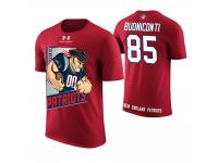 Men New England Patriots Nick Buoniconti #85 Red Cartoon And Comic Artistic Painting Retired Player T-Shirt