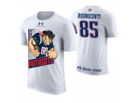 Men New England Patriots Nick Buoniconti #85 White Cartoon And Comic Artistic Painting Retired Player T-Shirt