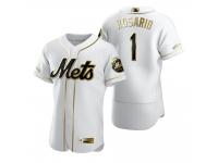 Men New York Mets Amed Rosario Nike White Golden Edition Jersey