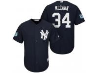 Men New York Yankees #34 Brian McCann 2017 Spring Training Grapefruit League Patch Navy Cool Base Jersey