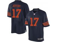 Men NFL Chicago Bears #17 Alshon Jeffery 1940s Throwback Navy Blue Nike Limited Jersey