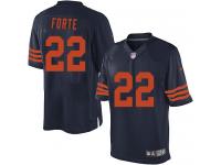 Men NFL Chicago Bears #22 Matt Forte 1940s Throwback Navy Blue Nike Limited Jersey