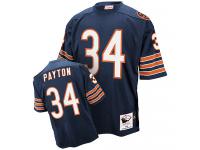 Men NFL Chicago Bears #34 Walter Payton Throwback Home Navy Blue Mitchell and Ness Jersey