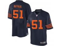 Men NFL Chicago Bears #51 Dick Butkus 1940s Throwback Navy Blue Nike Limited Jersey