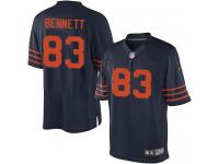 Men NFL Chicago Bears #83 Martellus Bennett 1940s Throwback Navy Blue Nike Limited Jersey