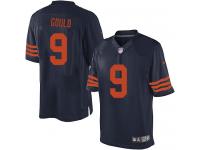 Men NFL Chicago Bears #9 Robbie Gould 140s Throwback Navy Blue Nike Limited Jersey