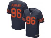 Men NFL Chicago Bears #96 Jarvis Jenkins Authentic Elite 1940s Throwback Nike Navy Blue Jersey