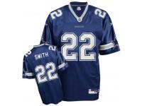 Men NFL Dallas Cowboys #22 Emmitt Smith Throwback Home Navy Blue Reebok Jersey