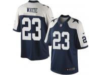 Men NFL Dallas Cowboys #23 Corey White Throwback Nike Navy Blue Limited Jersey
