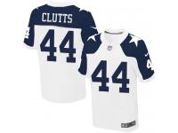 Men NFL Dallas Cowboys #44 Tyler Clutts Authentic Elite Throwback Nike White Jersey