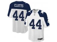 Men NFL Dallas Cowboys #44 Tyler Clutts Throwback Nike White Game Jersey