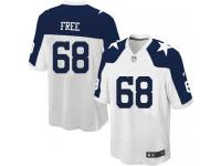 Men NFL Dallas Cowboys #68 Doug Free Throwback White Nike Game Jersey
