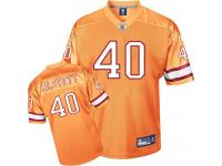 Men NFL Tampa Bay Buccaneers #40 Mike Alstott Throwback Orange Reebok Replica Jersey
