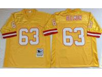 Men NFL Tampa Bay Buccaneers #63 Lee Roy Selmon Throwback Yellow Jersey