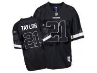 Men NFL Washington Redskins #21 Sean Taylor Throwback Black Shadow Reebok Replica Jersey