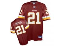 Men NFL Washington Redskins #21 Sean Taylor Throwback Home Burgundy Red Reebok Replica Jersey