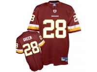 Men NFL Washington Redskins #28 Darrell Green Throwback Home Burgundy Red Reebok Replica Jersey