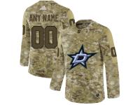 Men NHL Adidas Dallas Stars Customized Limited Camo Salute to Service Jersey