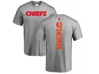 Men Nike Anthony Sherman Ash Backer - NFL Kansas City Chiefs #42 T-Shirt