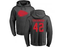 Men Nike Anthony Sherman Ash One Color - NFL Kansas City Chiefs #42 Pullover Hoodie