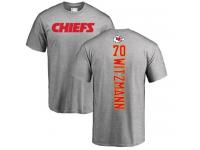 Men Nike Bryan Witzmann Ash Backer - NFL Kansas City Chiefs #70 T-Shirt