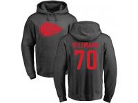 Men Nike Bryan Witzmann Ash One Color - NFL Kansas City Chiefs #70 Pullover Hoodie