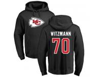 Men Nike Bryan Witzmann Black Name & Number Logo - NFL Kansas City Chiefs #70 Pullover Hoodie