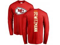 Men Nike Bryan Witzmann Red Backer - NFL Kansas City Chiefs #70 Long Sleeve T-Shirt
